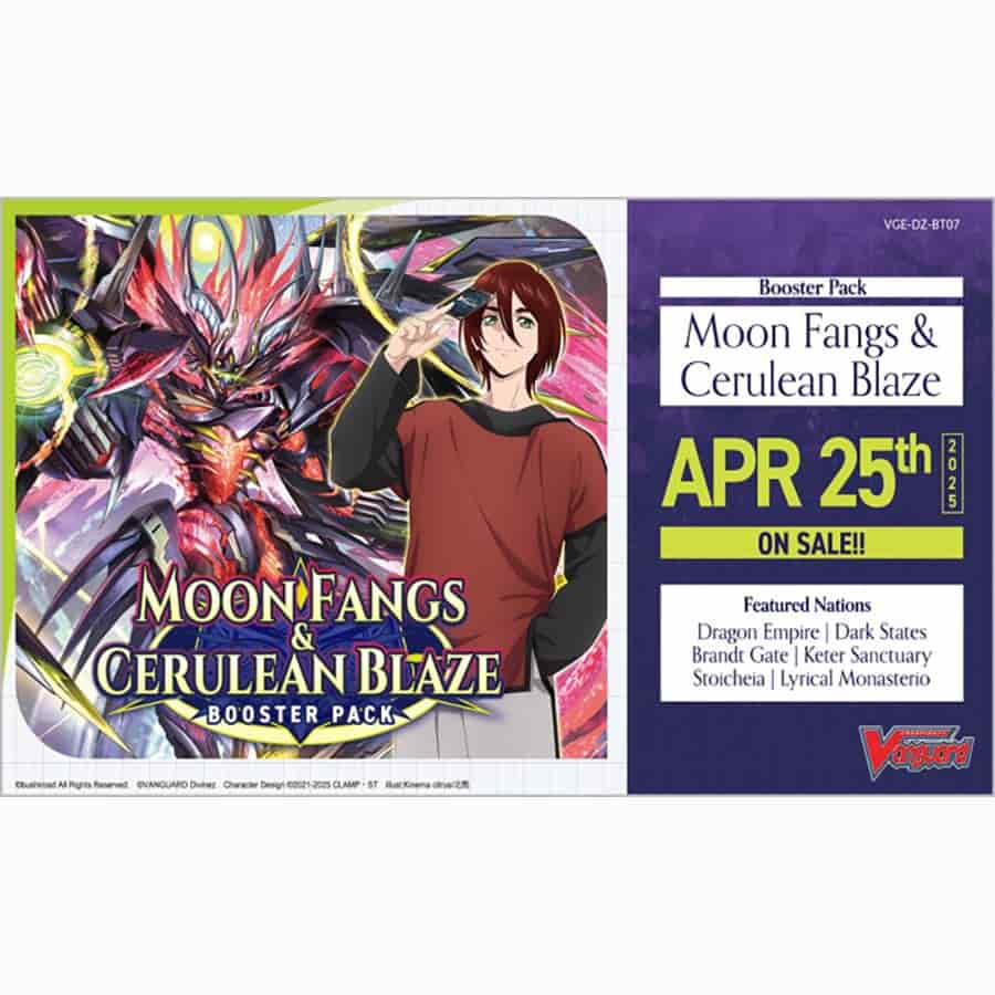 Cardfight!! Vanguard Divinez: Moon Fangs & Cerulean Blaze Booster Box [BT07] CASE