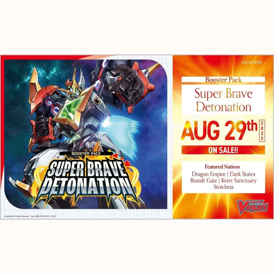 Cardfight!! Vanguard Divinez: Booster: BT09 Super Brave Detonation (Preorder Expected Release 8/29/2025)