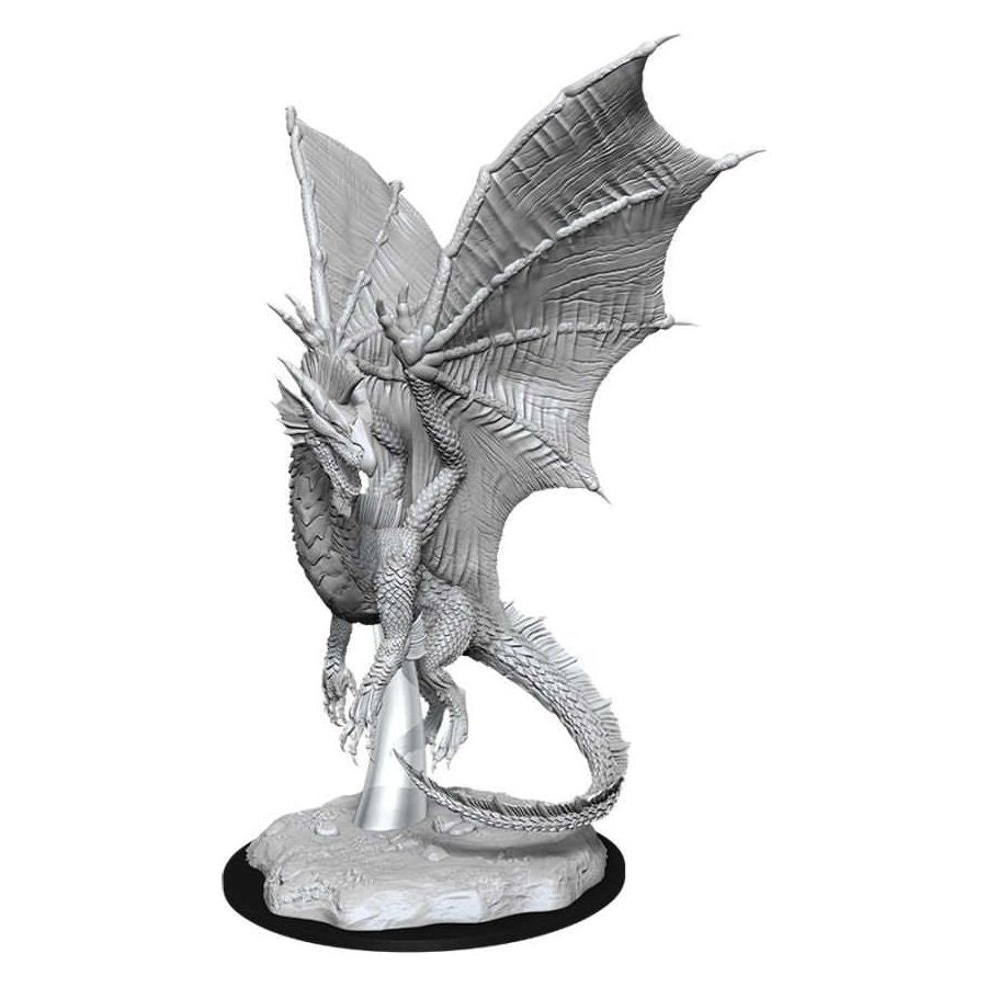 W11 Young Silver Dragon Miniature