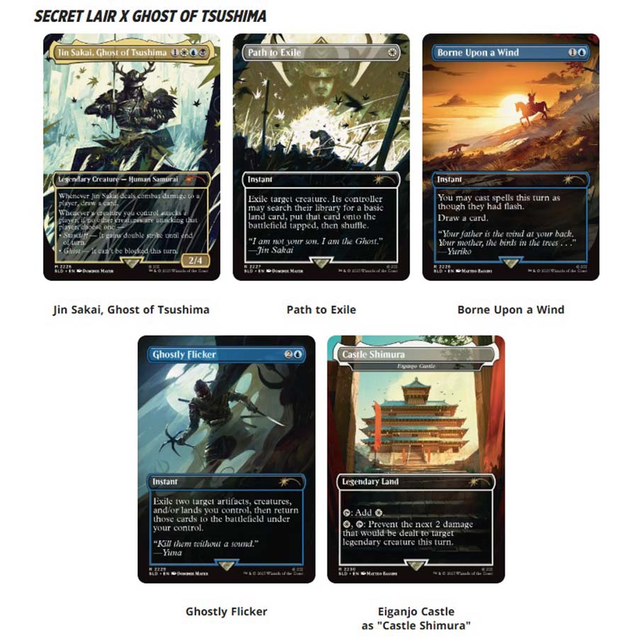 Magic the Gathering: Secret Lair X Ghost of Tsushima: Non-Foil