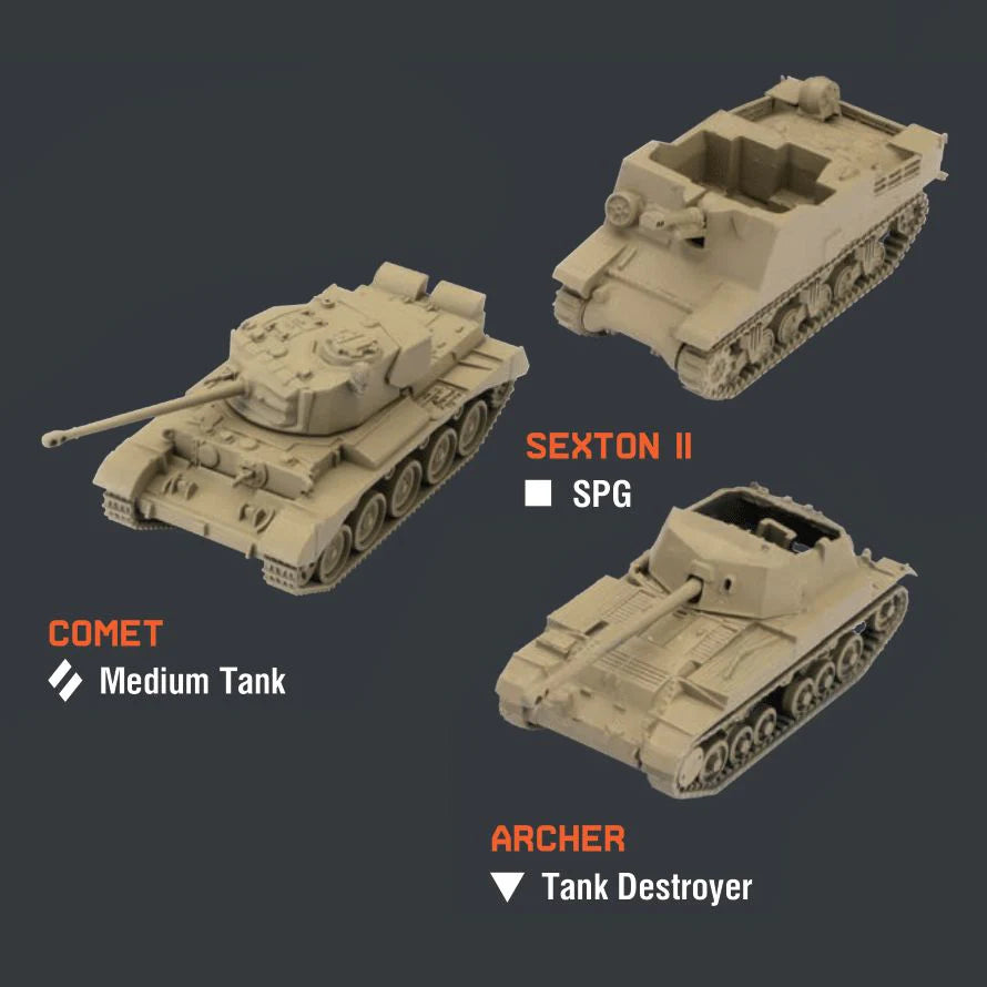 World of Tanks: U.K. Tank Platoon 3 (Comet, Sexton II, Archer)