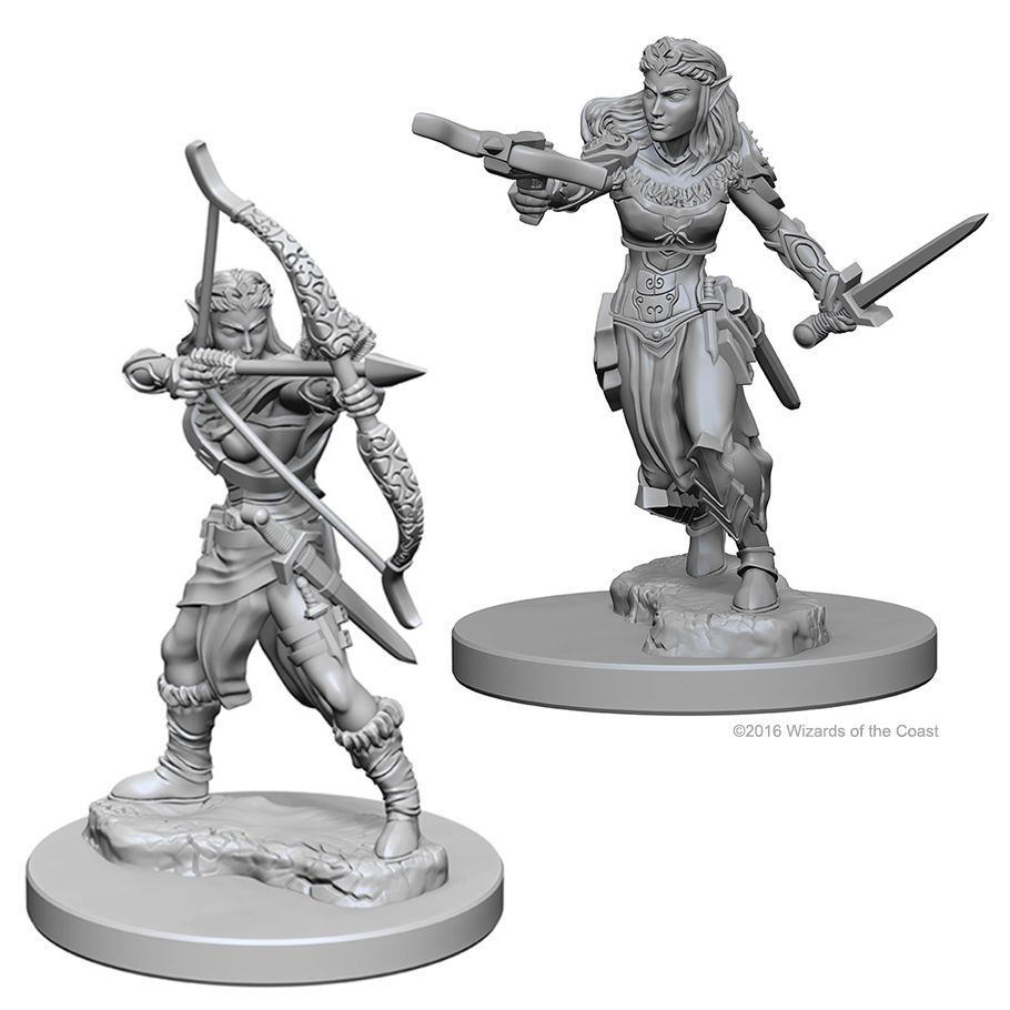 W01 Elf Female Ranger Miniatures