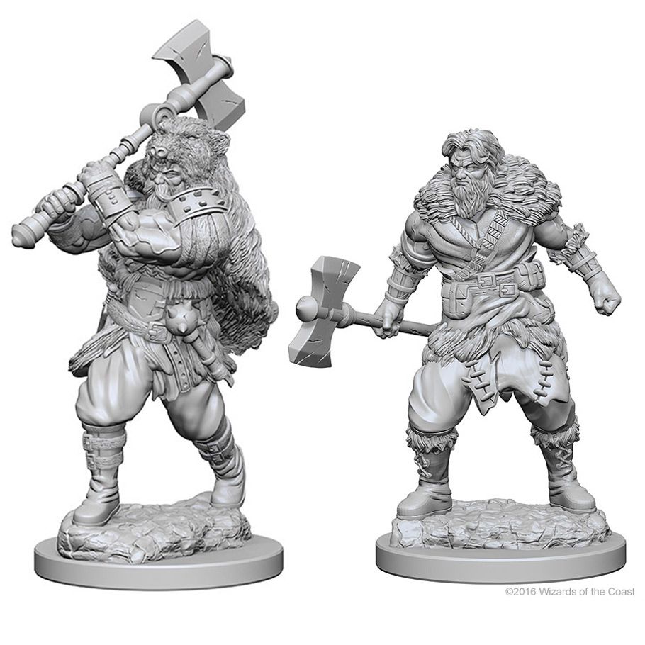 W01 Human Male Barbarian Miniatures