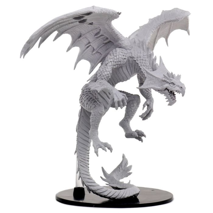 W07 Gargantuan White Dragon Miniature