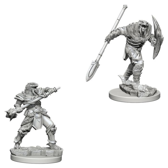 W05 Dragonborn Male Fighter with Spear Miniatures