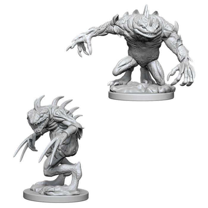 W05 Grey Slaad & Death Slaad Miniatures