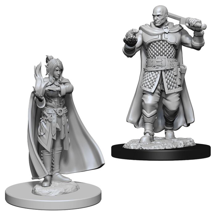 W08 Human Ranger & Moon Elf Sorcerer Miniatures