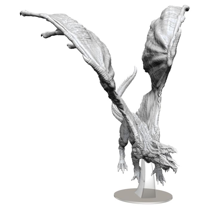 W15 Adult White Dragon Miniature