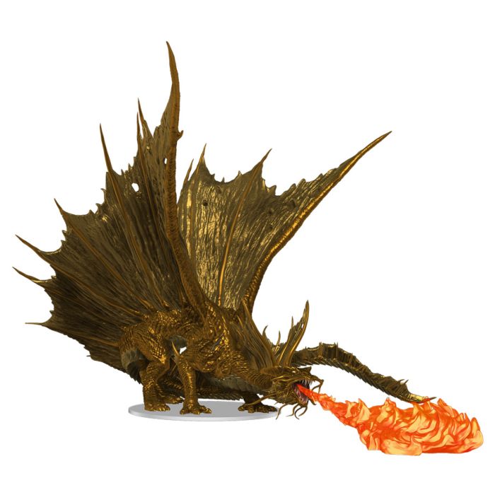 Icons of the Realms: Adult Gold Dragon Premium Miniature