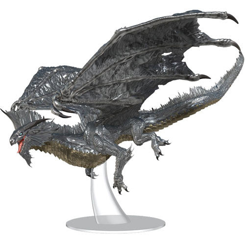 Icons of the Realms: Adult Silver Dragon Premium Miniature