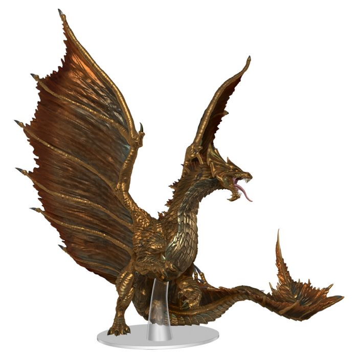 Icons of the Realms: Adult Brass Dragon Premium Miniature