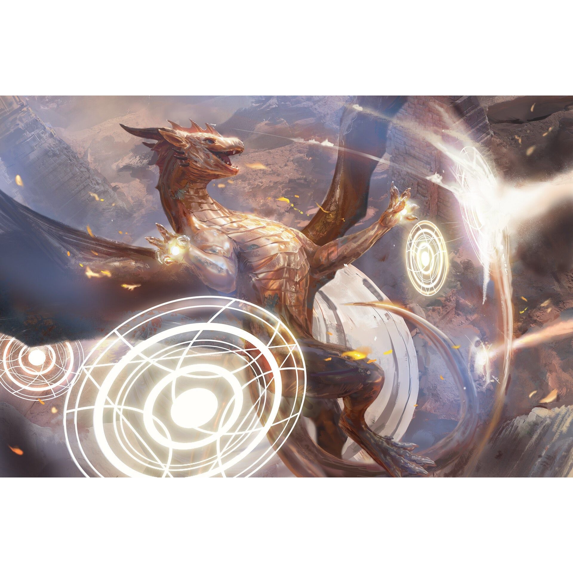 Artist Series: Spectrum Shift: Spellcaster Dragon Playmat