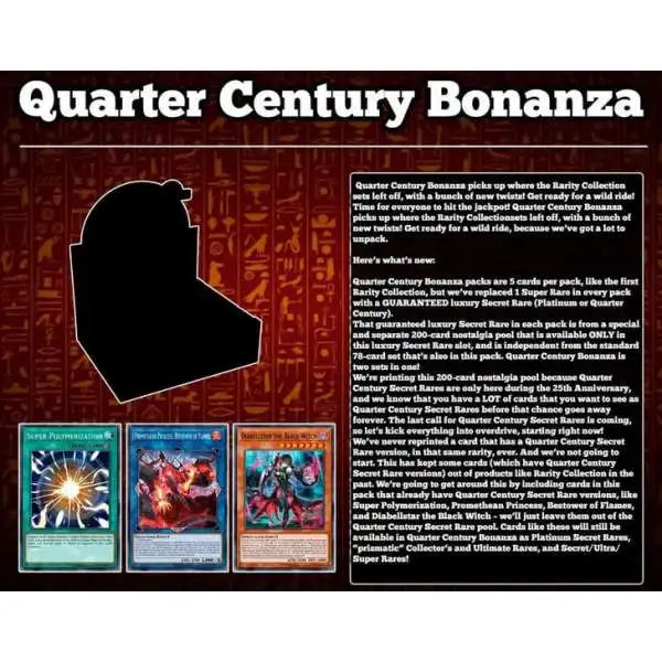 Yu-Gi-Oh!: Quarter Century Bonanza Booster Box (24ct) (Pre-Order) (11/8/24)