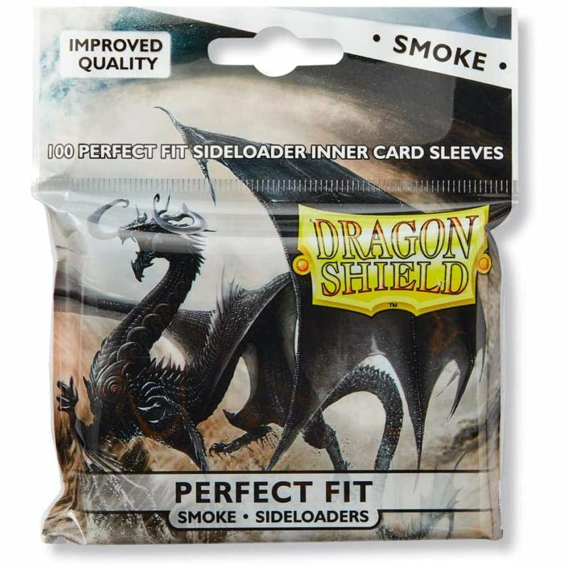 Dragon Shield 100ct Perfect Fit Sleeves: Smoke Sideload