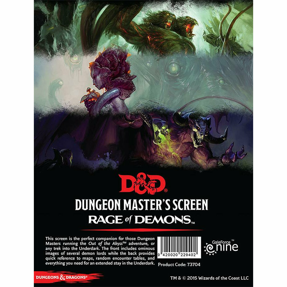 Dungeons and Dragons: Out of the Abyss - Dungeon Master Screen