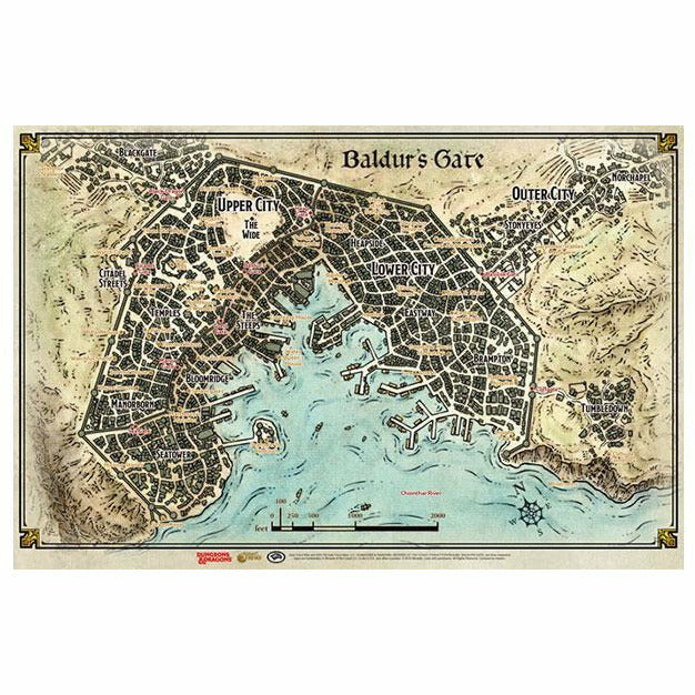 Dungeons and Dragons: Baldur's Gate Map