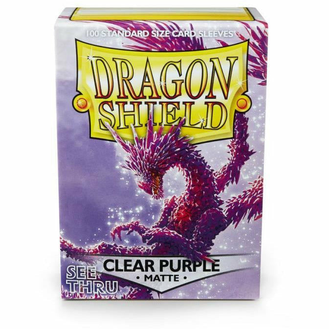 Dragon Shield 100ct Sleeves: Clear Purple Matte