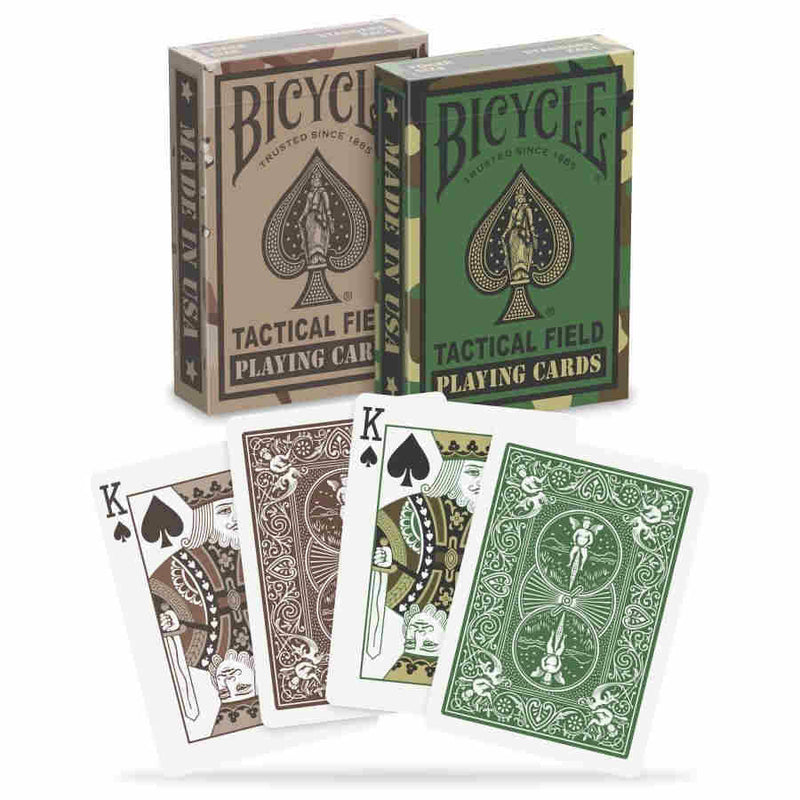 Bicycle Playing Cards: Tactical Field Camo Green/Brown