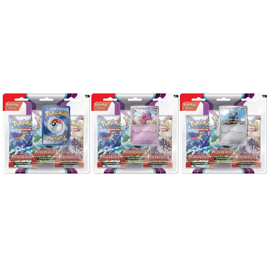 Pokemon: Scarlet and Violet: Paldea Evolved - 3-Booster Blister (Styles may vary)