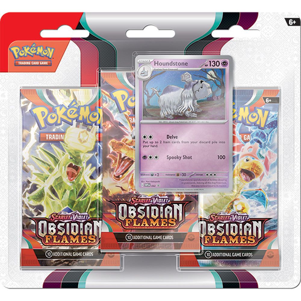 Pokemon: Obsidian Flames:  Scarlet and Violet: 3-Booster Blister