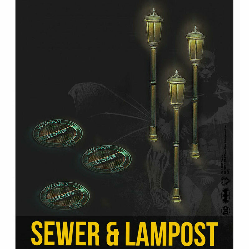 Batman Miniature Game: Sewer & Lamppost Resin Set